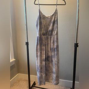 Blue and White Cami Summer Dress
